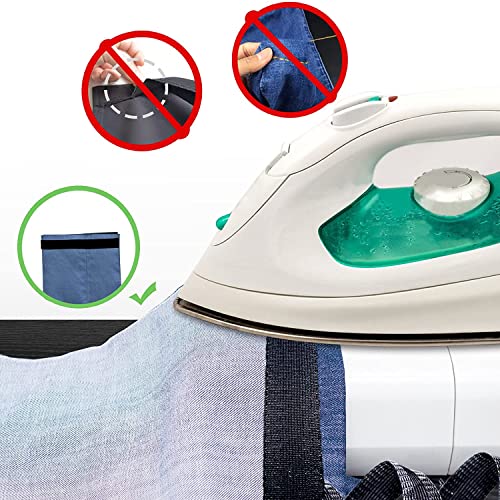 Gokame Calça autoadesiva para boca para calças, fita de bainha de ferro para calças, fita de bainha