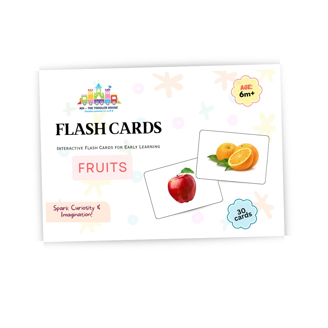 Toddlerhouse Fruit Flash Cards for Toddlers – 30 Laminated A6 Cards | Realistic Images | Educational Learning Toy for Vocabulary Development | Screen-Free Brain Training for Kids Age 1+ (B0DHFSGDDC) Amazon Price History, Amazon Price Tracker