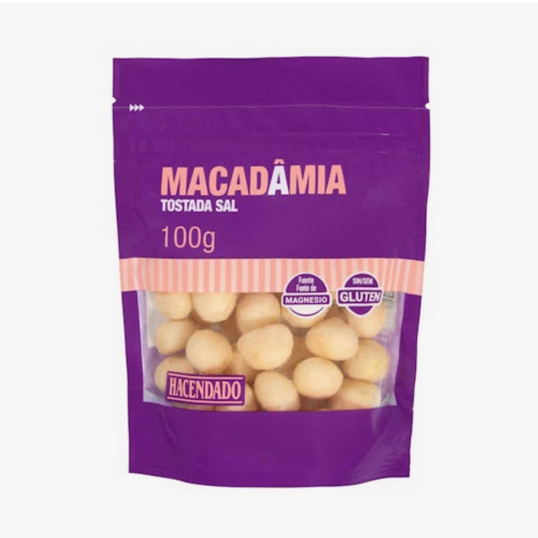Geröstete Macadamia-Nuss Hacendado mit Salz 12er-Pack