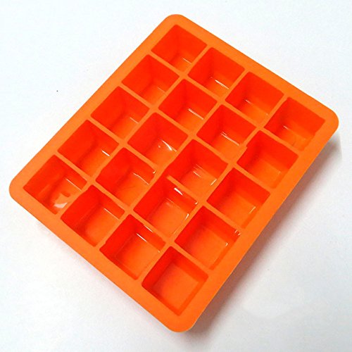 mayitr DIY 20 Cavity Ice Cube Mold Silicone Square Mould Tray Pudding