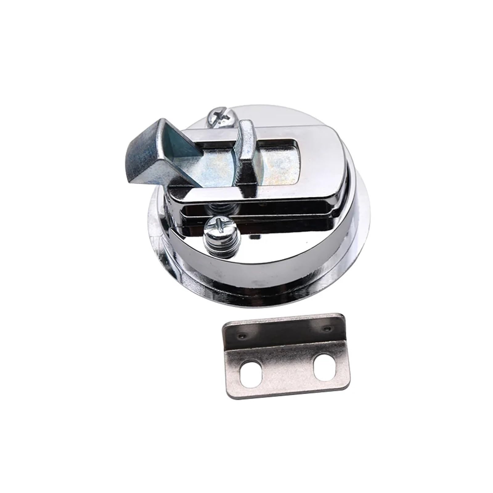 2PCS Marine Flush Hatch Cover with Zipper, Stainless Steel Boat Hatch Latch Pull