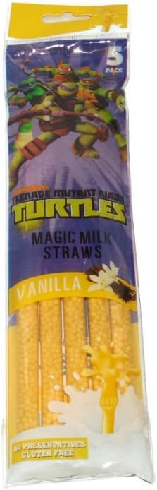 Teenage Mutant Ninja Turtles Magic Milk Straws, Vanilla (5 count)