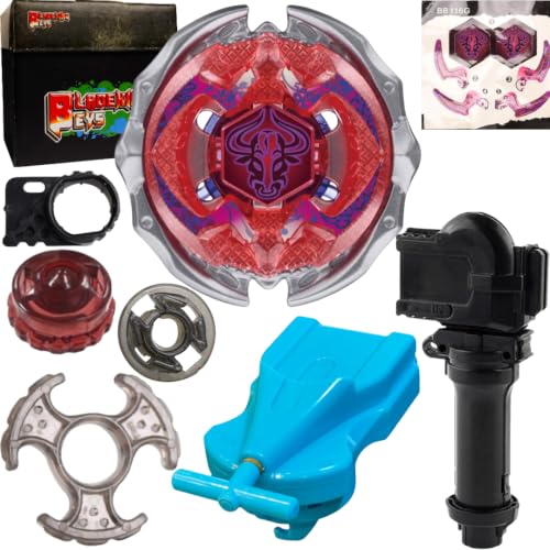 Image of BLADEKING BEYS BB-00-116F Forbidden Ionis ED145FB + 1 Way String Launcher (Right Spin) + Grip +Toy Box