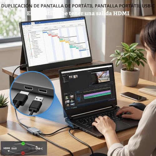 Adaptador HDMI a USB-C para gafas Rokid AR y consolas Switch 2 4