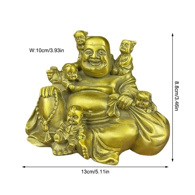 Posąg Buddy do wnętrz Statua Buddy Ozdoby Feng Shui Dekoracja Mosiądz Budda Medytacja Dekoracja pokoju Posągi do dekoracji domu Medytująca statua Buddy Rzeźba