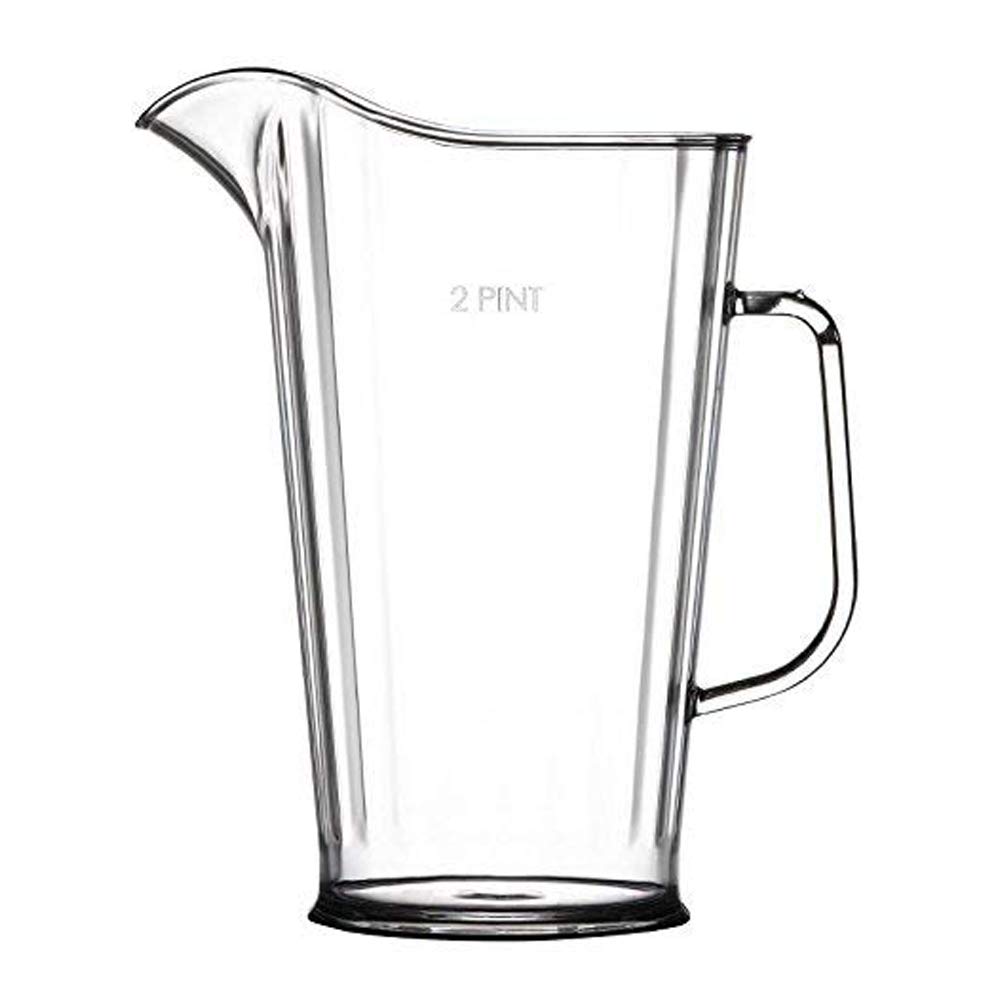 Stalwart U410 Elite Polycarbonate Jug, 2 pint (Pack of 4)