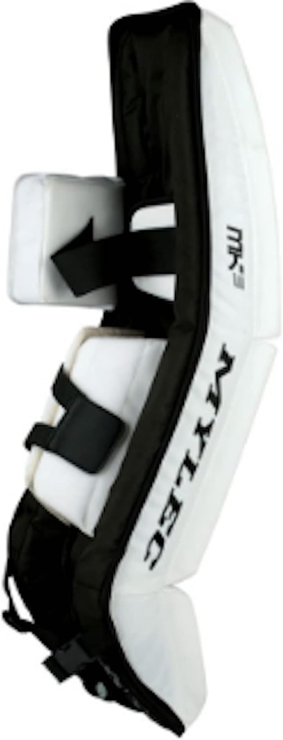 MyLec Ultra Lite 7000 Goal Pad, Lightweight & Durable Adult & Youth Shin Guards, Smart Strap System Shin Pads, Breathable Material, Foam Padding with Deep Leg Channels, Flat Front Design Leg Guards