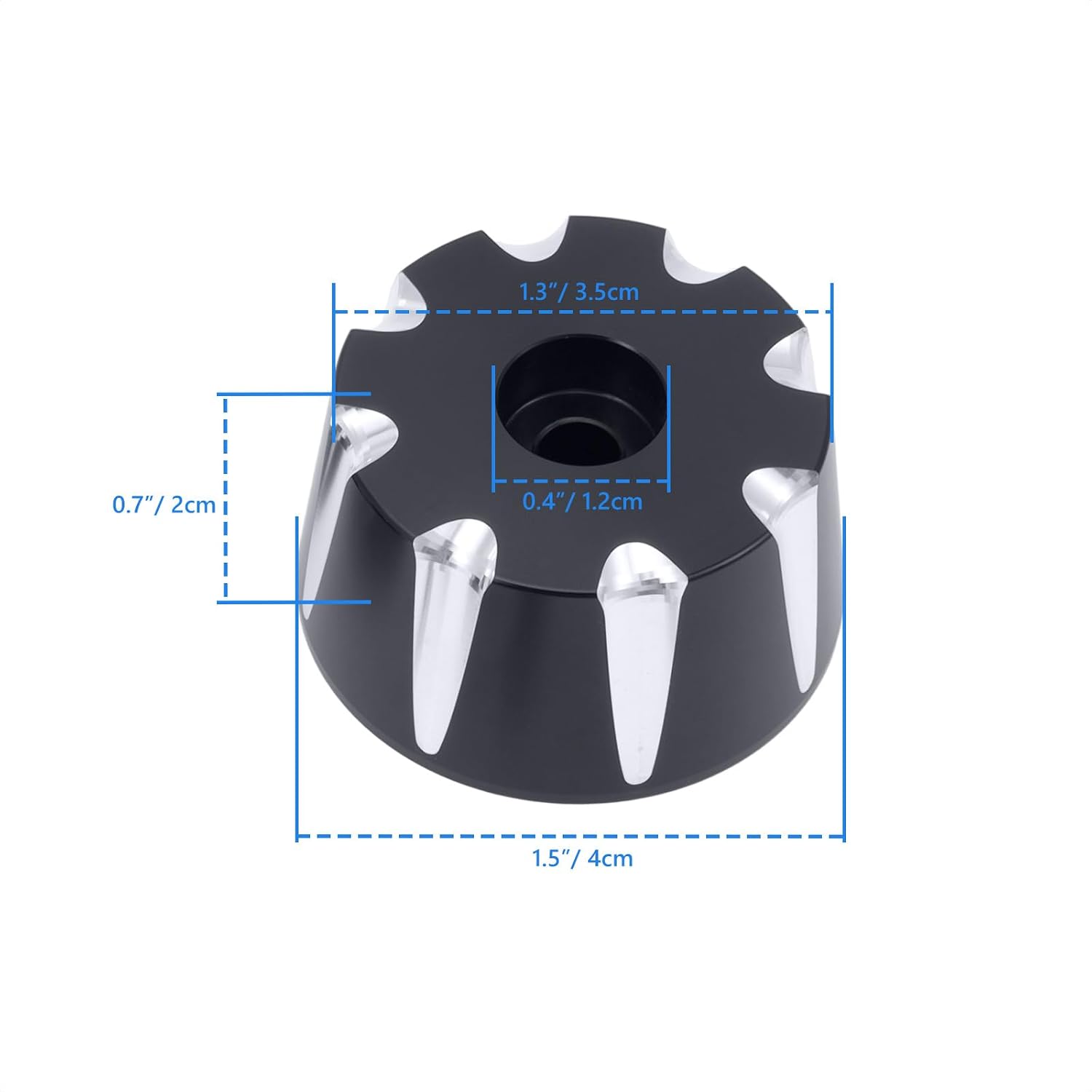 Spyder Bar End Caps 1 Pair Bar End Cap with Screws for Can Am Spyder F3 RT ST 2015 2016 2017 2018-2023 Accessories Aluminum Hand Grip End Cap Black