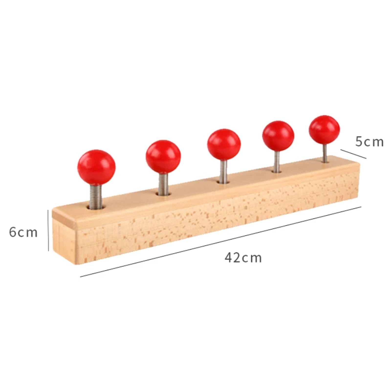 Drewniana Tablica z Śrubami do Ćwiczeń Życia Praktycznego Montessori | Zabawka dla dzieci Nuts & Bolts do kręcenia, ćwiczenie sprawności ręka-oko, edukacyjna zabawka do nauki