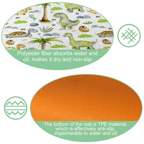 Tapis de cuisine antidérapant lavable pour sol sec et sécurisé - 6