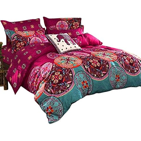 Bohemian Super King Bedding Set by Loussiesd Cover