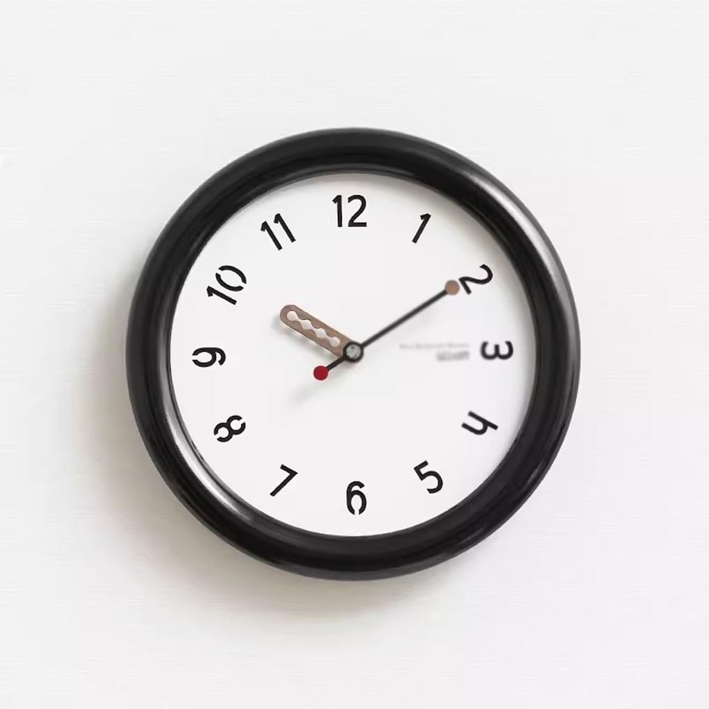 EINES Silent Decorative Wall Clock No-punch Living Room Wall Clock Modern Clock Wall Clock Easy to Read