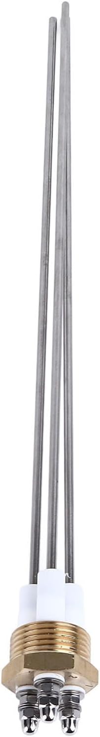 3 Pin Boiler Water Level Probe Sensor Stainless Steel and Brass Electrode Rod with PTFE for Liquid Testing