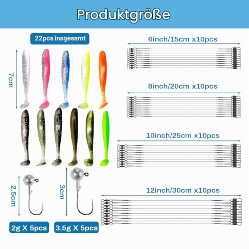 Foto von 75pcs Angelzubehör 4 Größen stahlvorfach mit Schnalle und Drehwelle Fishing