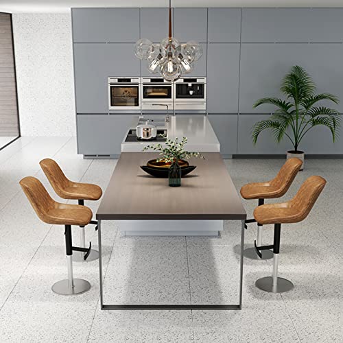 Tabouret de restaurant marron au design diamant pour espace bar - 2