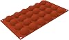 Silikomart SF545 Silicone Baking Pan with 15 Half-Sphere Cavities 1.77 Inch Diameter x 0.94 Inch High