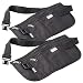 Produktbild Semptec Urban Survival Technology Handy Gürteltaschen: 2er-Set enganliegende Urlaubs- & Reise-Bauchtaschen mit RFID-Blocker (Bauchtasche flach, Handygürteltasche, Kreditkarten)