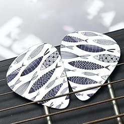 Ornamental Fish Lot de 12 médiators fins et épais pour guitares acoustiques électriques et acoustiques - Les Beatles, Paul McCartney, John Lennon, RIngo Starr, George Harrison Ornamental Fish Lot de 12 médiators fins et épais pour guitares acoustiques électriques et acoustiques – Image 7