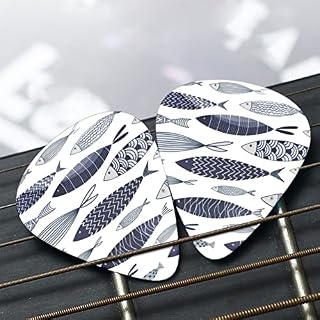 Ornamental Fish Lot de 12 médiators fins et épais pour guitares acoustiques électriques et acoustiques - Les Beatles, Paul McCartney, John Lennon, RIngo Starr, George Harrison Ornamental Fish Lot de 12 médiators fins et épais pour guitares acoustiques électriques et acoustiques – Image 7