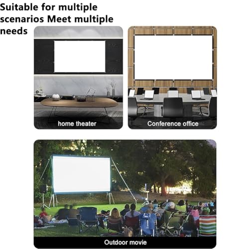Pantalla de proyección plegable 120 pulgadas 16:9 HD portátil miniatura 5