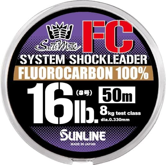 Sunline 60074664 SaltiMate System Shock Leader FC 54 yd 50 LB.