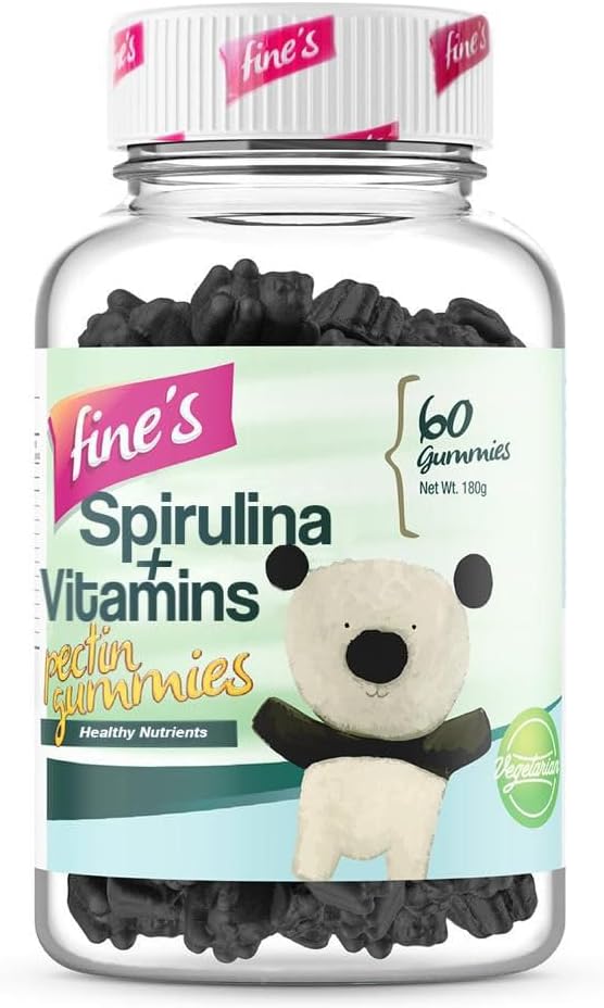 Fine's Spirulina Vitamin Gummies for Kids, 60 Gummies, 180g