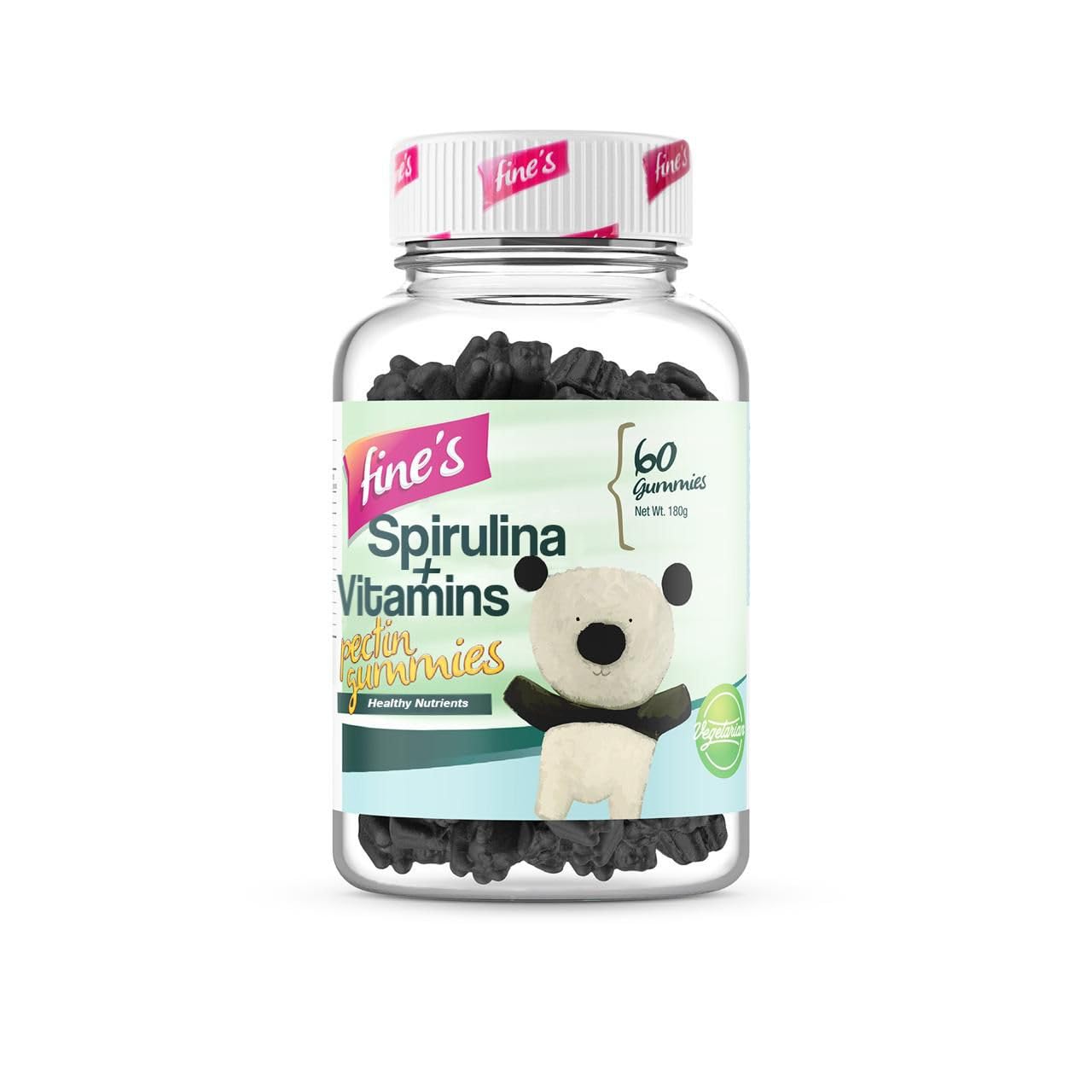 Fine's Spirulina Vitamin Gummies for Kids, 60 Gummies, 180g