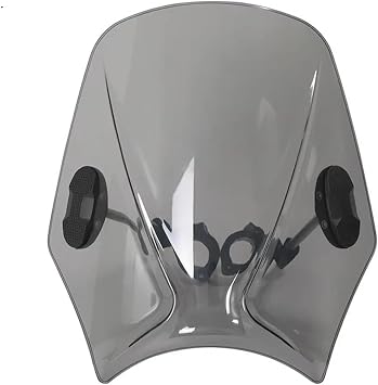 Motorcycle Windshield for Royal Enfield Bullet/Meteor/Classic 350 500 Interceptor 650 Continental GT 535 Motorcycle Windscreen Windshield windscreen Double BubbleLight Grey
