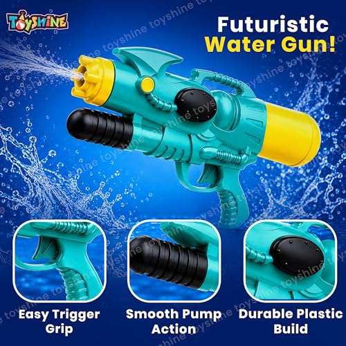 Image of Toyshine Water Gun Toy with 260ml Tank Capacity | 7-8 Meter Range Water Blaster for Holi Pool & Backyard Play | Summer Outdoor Fun Gun for Boys & Girls 3+