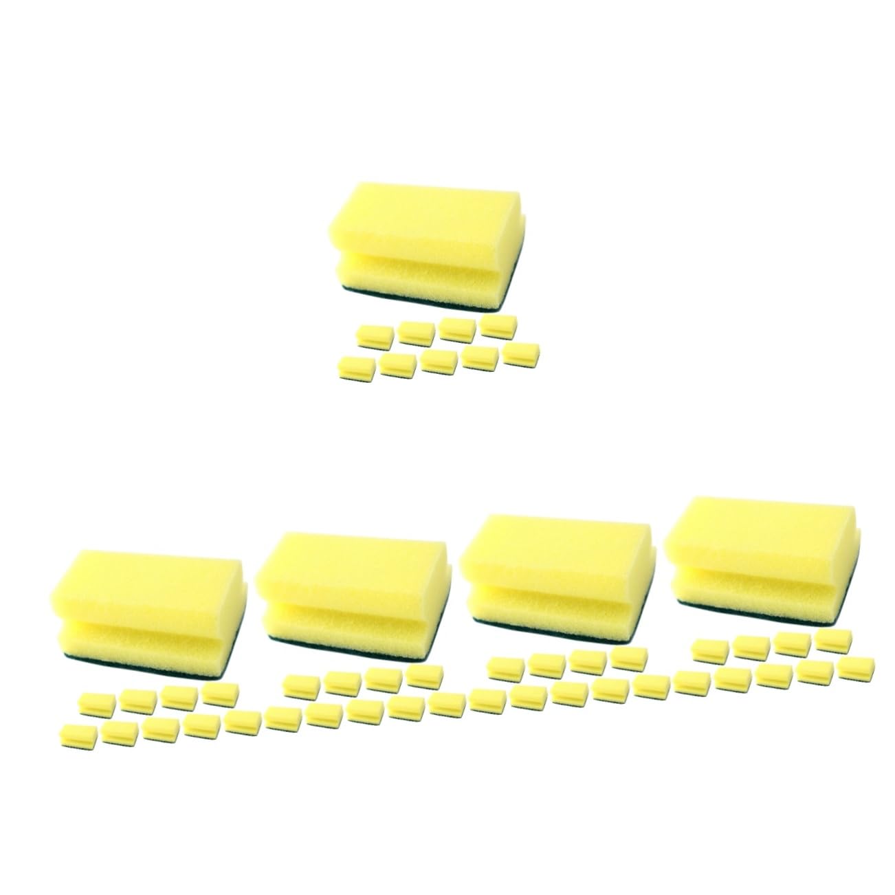 Zerodeko 5 Set Cleaning Sponge Pad Di Grandi Dimensioni Spugne Macchia Pastiglie Strofinare Per Piatti Piccolo Lavastoviglie Purga Cucina Tampone Sponge Scrubber Spugna 10 Pezzi*5