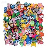 KIRZAX 50 PCS Shoe Charms,PVC Encantos Cristal Clog ​Adornos,Accesorios Resistentes y Ligeros,Rápidos de Poner y Quitar,Decoración de zapatos para Regalos de Niños Fiesta Cumpleaños