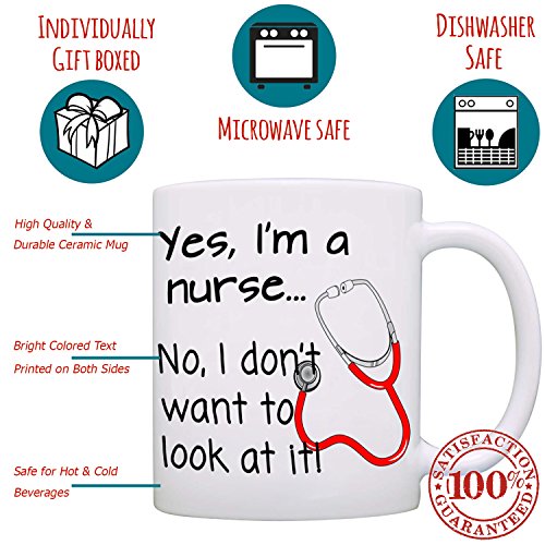Funny Nurse Gifts Mug For Men And Women - Printed On Both Sides #TOP1