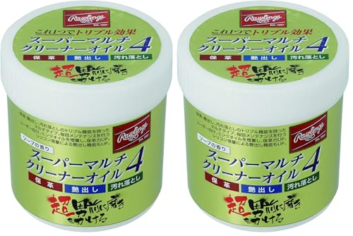 ローリングス(Rawlings) 野球グローブ用 スーパーマルチクリーナーオイル4 (保革/艶出し/汚れ落とし)ソープ EAOL10S02 230g (× 2)の画像