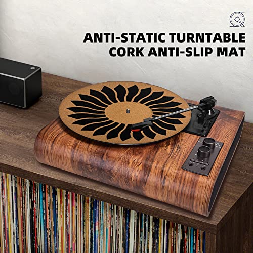 2 Cork Rotor Mats 3Mm Recessed Turntable Cork Mats High Fidelity For Vinyl Lp Record Player Enthusiast Anti-Static Cork Rotor Anti-Slip Mats. (Cork Yellow (2 Pieces)) #TOP3