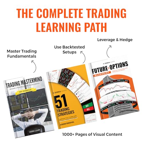 Image of Stock Trading Bundle | 3 Trading Books Set | Trading Mastermind, 51 Trading Strategies, Futures and Options Blueprint | by ZebraLearn