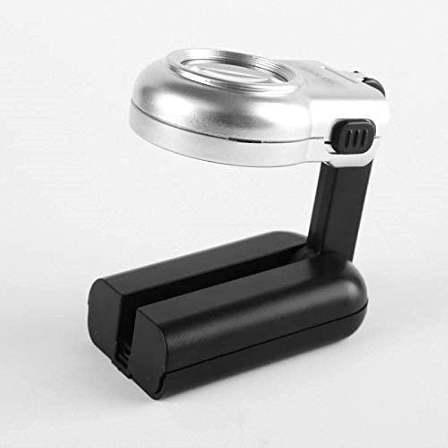 EUQKKWLOY Lupa de 16 aumentos con Lentes de Cristal óptico, Lupa compacta y portátil para tasación de Jade, Lupa de Mano y de Escritorio de Doble Uso.