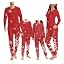 Snowflake Print Red