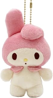 ナカジマコーポレーション くすみレトロ マスコット マイメロディ サンリオ ボールチェーン付き ぬいぐるみマスコット キャラクターグッズ 約H13×W8×D5cm 220912-26