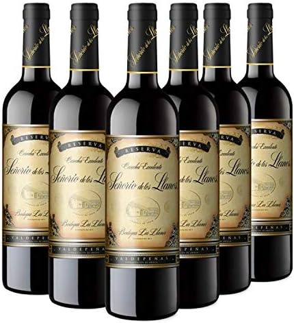 Señorío de los Llanos Reserva - Vino Tinto D.O. Valdepeñas - Caja...