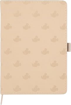 Happy Planner Disney Mickey Dot-Grid Journal for Office, School, or Journaling, Vegan Leather Notebook, A5 Size, 80 Pages, Ivory