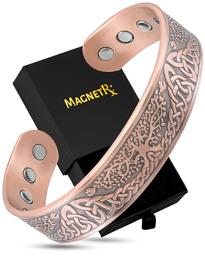 Collier magnétique en cuivre MagnetRX contre les tensions : confort adaptable 99,9% homme