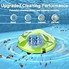 2026 Cordless Robotic Pool Cleaner - 120 Mins Automatic Pool Vacuum for Above Ground Pool & In - Ground Flat Pools up to 1000 Sq.Ft, Robot Pool Cleaner with Self - Parking Tech