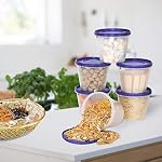 Cutting EDGE Nesterware 1000ml Stackable Container (Set of 6, Dark Blue)