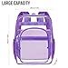 SDFGHG Clear Backpack,Sturdy Shape Heavy Duty Large Clear Backpack,Casual Daypacks(Purple)