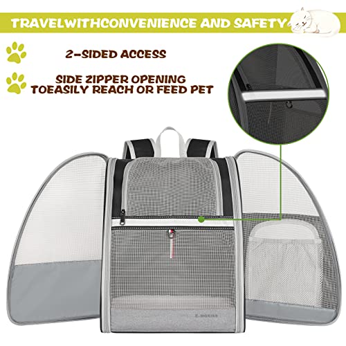 Cat Backpack, Ventilated Ventilated Cat Carrier Backpacks, Airline Approved Pet Backpack Carrier for Medium Small Cats… - Image 6
