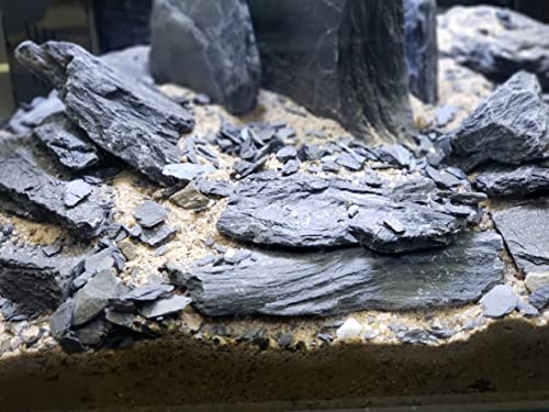 Natural Slate Stone 5 to 7 Inches - USA Sourced and Packaged for Aquascaping Aquariums, Terrariums, Paludariums, Reptile Enclosures, and Gardens (10lbs) by Small World Slate & Stone - Image 3