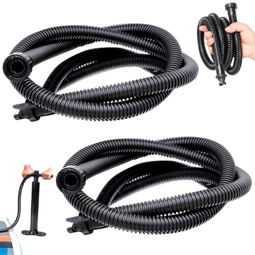 Tuyau de pompe pour paddle et kayak - Lot de 2 tubes de gonflage et accessoires pour radeau