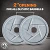Cast Iron Weight Plates [Bells of Steel] Mighty Grip Cast Iron Olympic Weight Plates - Semi-Gloss 2 inch Weight Plate, Hammertone Powder Coat Barbell Weight Plates - Pair or Weight Plate Set