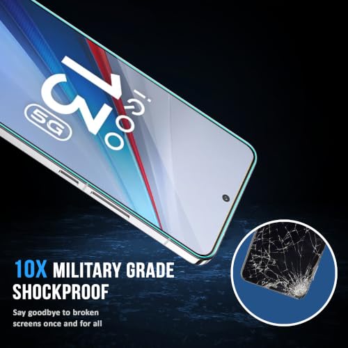 Image of ArmourPro Military-Grade Tempered Glass for IQOO 13-9H Anti Scratch, Edge-to-Edge Coverage, HD Clarity, Case Friendly, Smooth Touch, Easy Installation Kit with Cable Protector