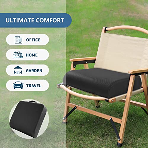 Youfi Large Seat Cushion For Desk Chair, 19 X 17.5 X 4 Inch Thick Memory Foam, With Cooling Gel Layer And Non-Slip Bottom, Chair Cushion For Home Office #TOP6